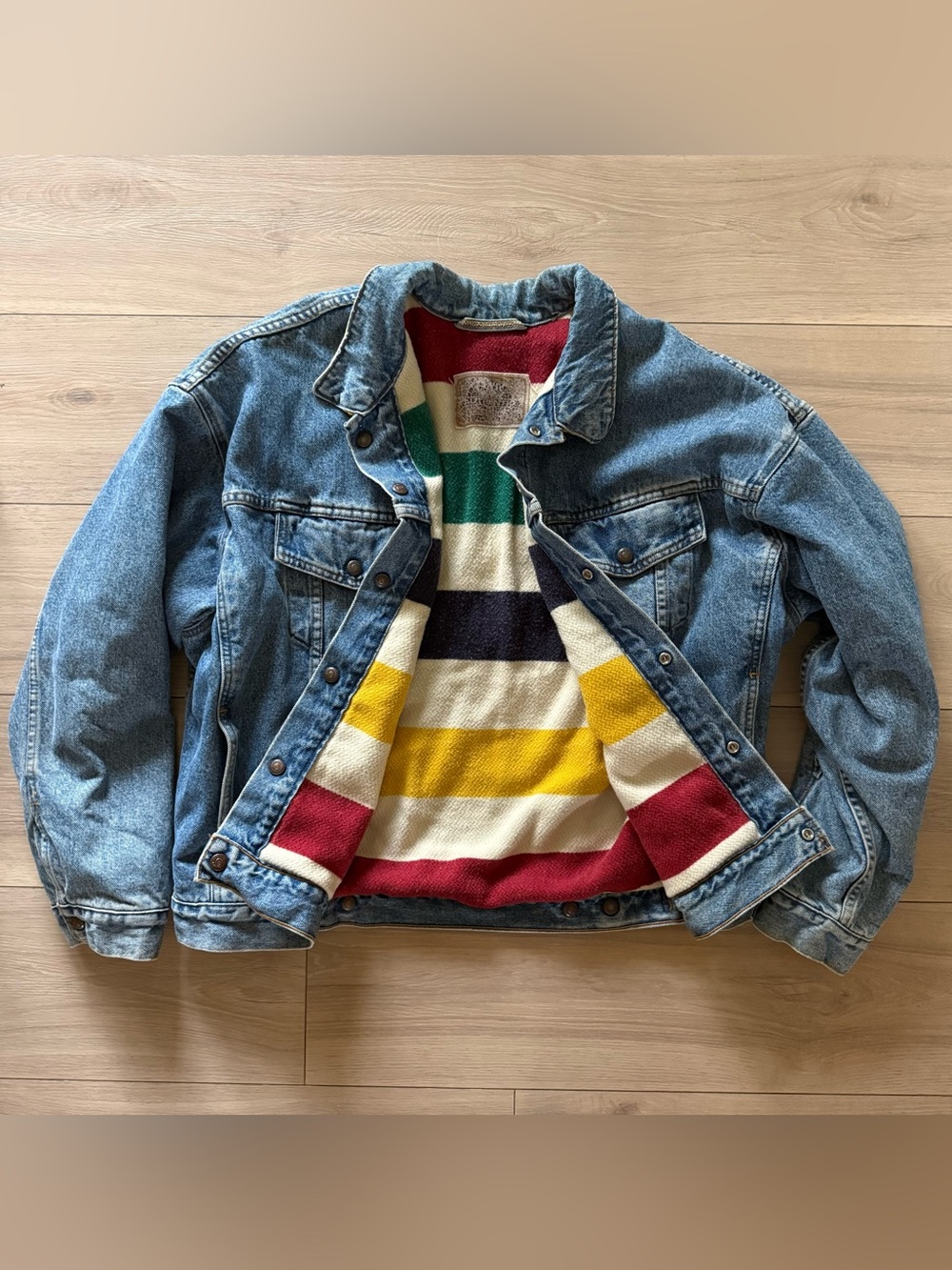 Rare Vintage 80s Levi’s x Hudson’s Bay Lined Denim Jacket